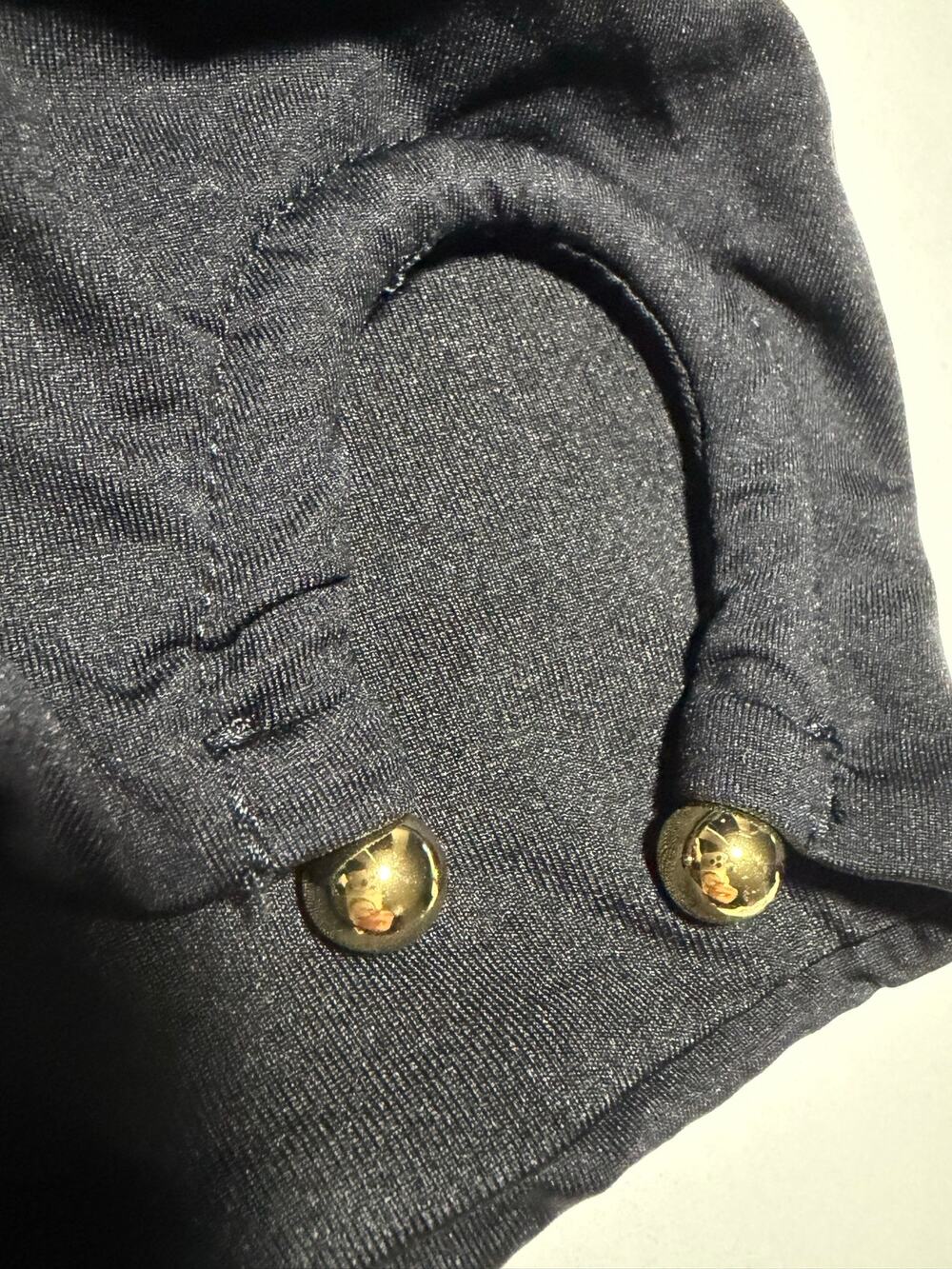 VS Bikini Bottoms High Waisted Sides Gold Metal Hook Bar Swimwear Womens Medium